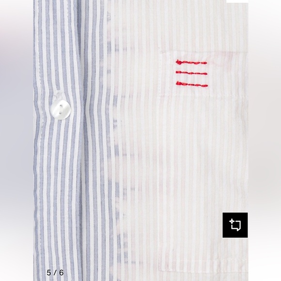 BDG Urban Outfitters
BLEACH STRIPE SADIE - Button-down blouse - ivory Sz XS NWT - Picture 5 of 15